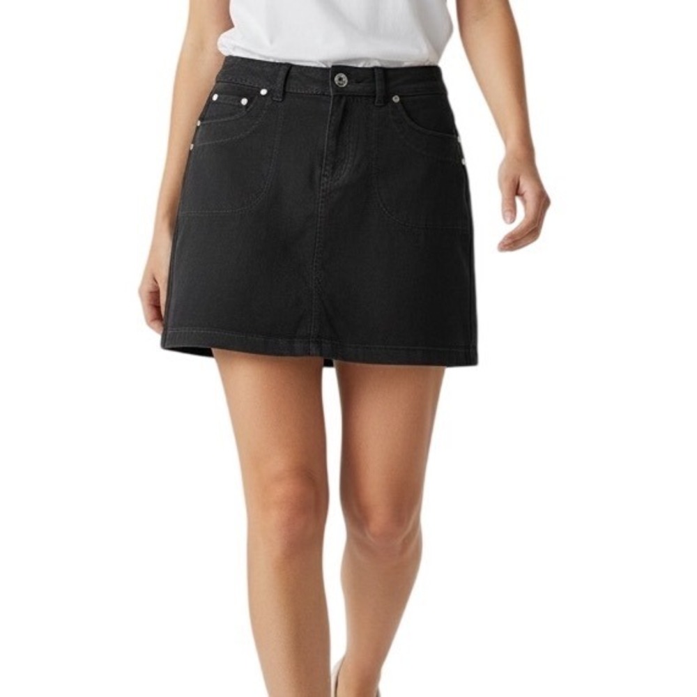 Athleta Womens Black Active Skort Mini Skirt‎ Shorts Stretch Casual Size S